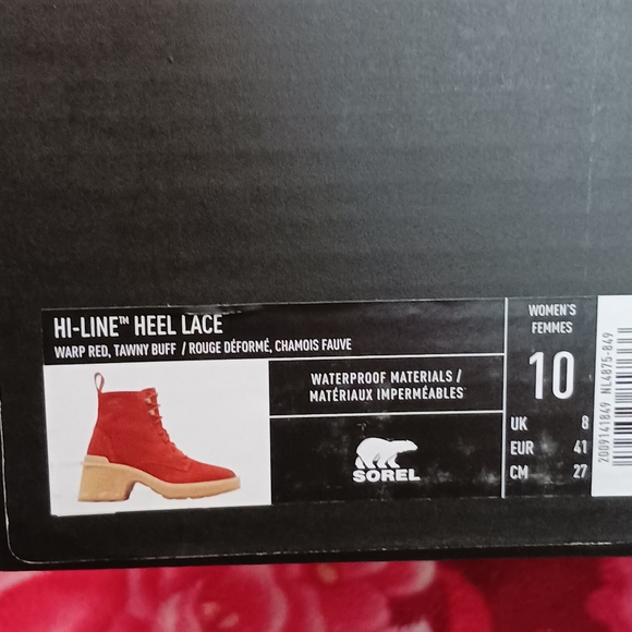 Sorel Hi-Line Heel Lace Waterproof Boots Size 10 for Women - Picture 6 of 13